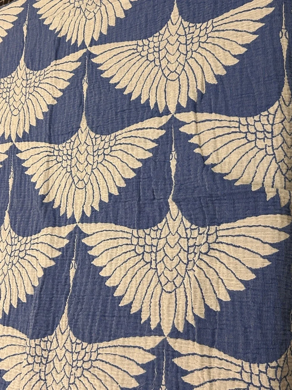 2 PC Striped Accent Pillow + Wrap Colbalt Blue + Summer White Set of 2 NEW